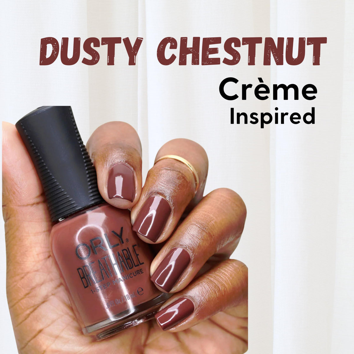 Orly Breathable Nail Polish Loose Threads Collection | Dusty shades for Fall and Winter (Leather You Like It or Not, 0.6 fl oz)