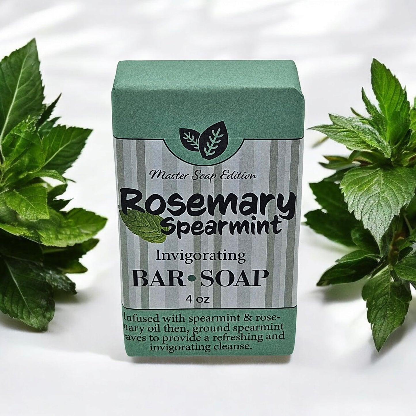 Amish Country Rosemary Spearmint Invigorating Bar Soap, 4 oz, Infused with Spearmint & Rosemary Oil Beauty & Personal Care Amish Country
