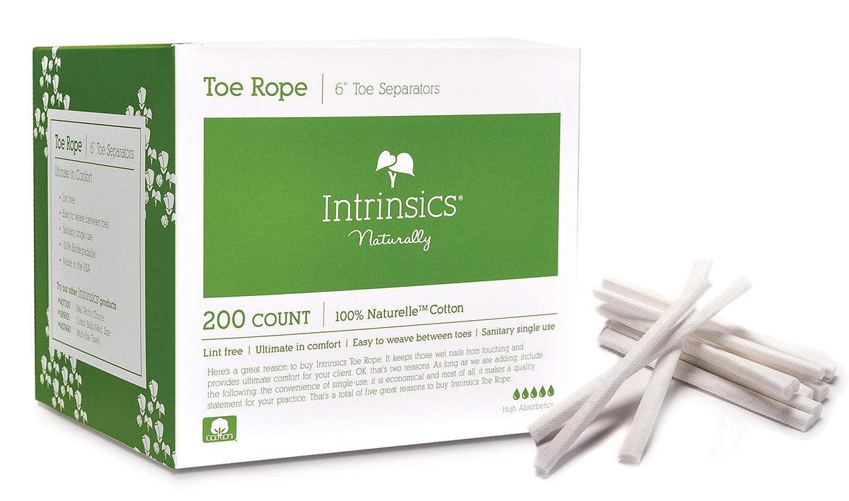 Intrinsics Toe Rope - 6", Cotton Toe Separators, 200 Count