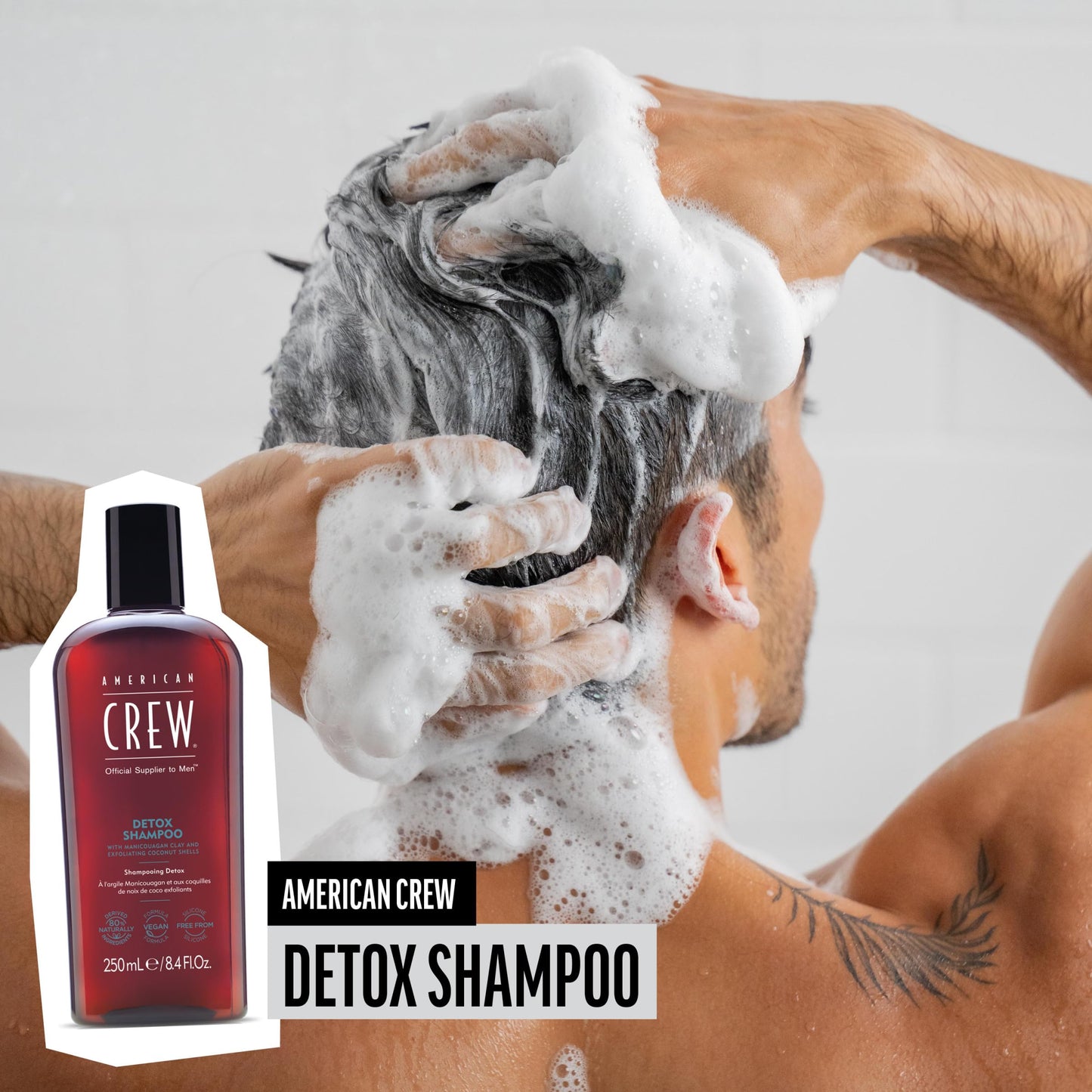 American Crew Detox Shampoo for Men, Naturally Derived, Vegan Formula, Citrus Mint Fragrance, 33.8 Fl Oz Beauty & Personal Care AMERICAN CREW