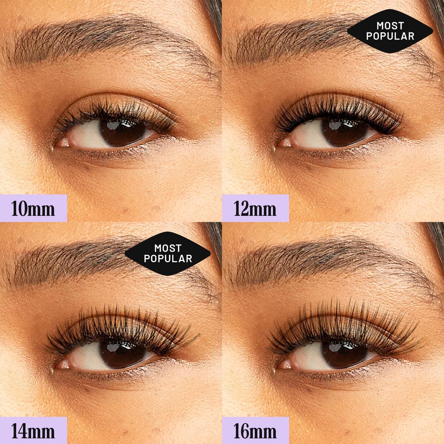 Lilac St - Originals Natural Faux Eyelash Clusters (12mm) - Soft, Natural Look - DIY Lash Extension Wisps - Lightweight & Lifelike - Lasts 10 Days Beauty & Personal Care Lilac St.