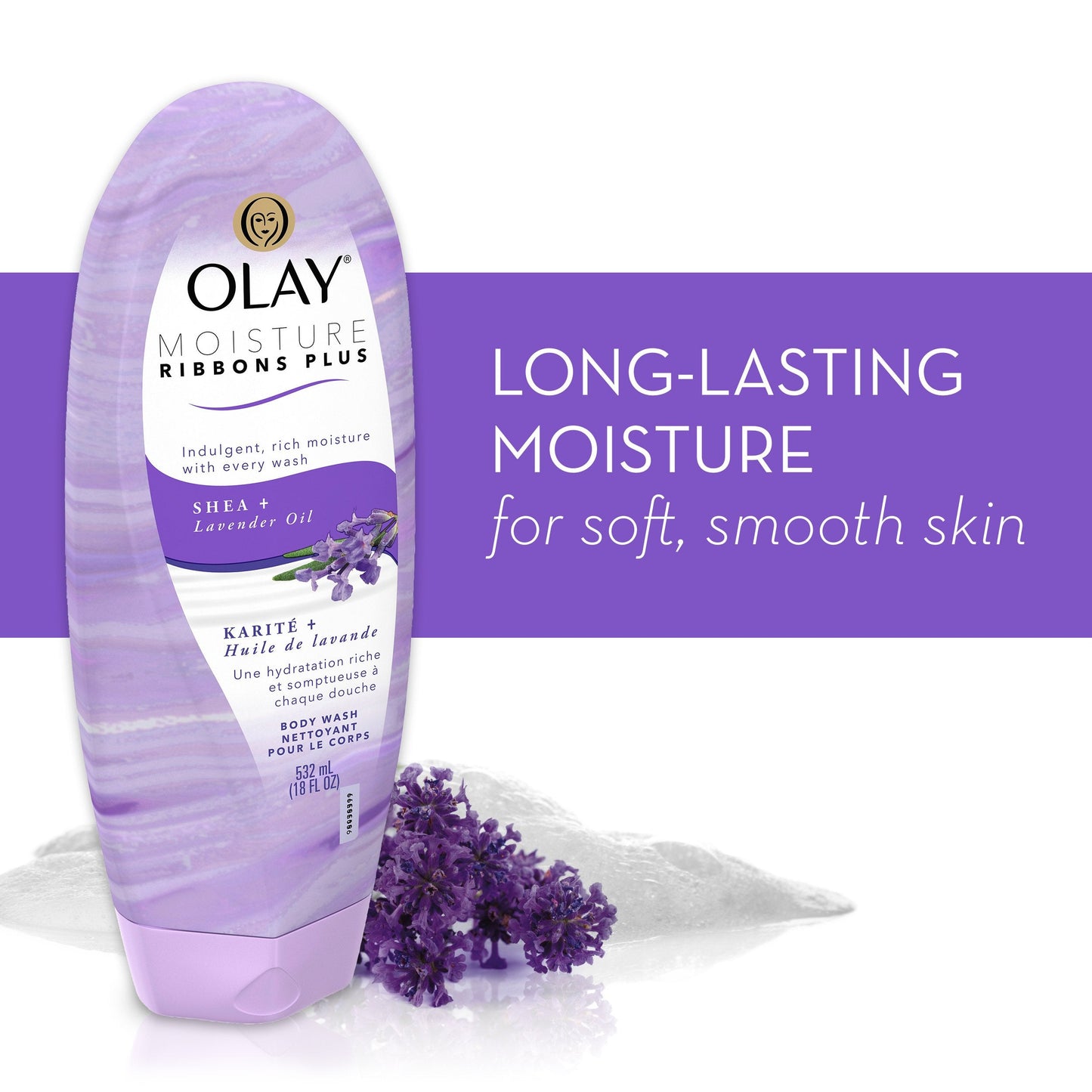 Olay Moisture Ribbons Plus Shea + Manuka Honey Body Wash, 18 oz(pack of 4) Beauty & Personal Care Olay