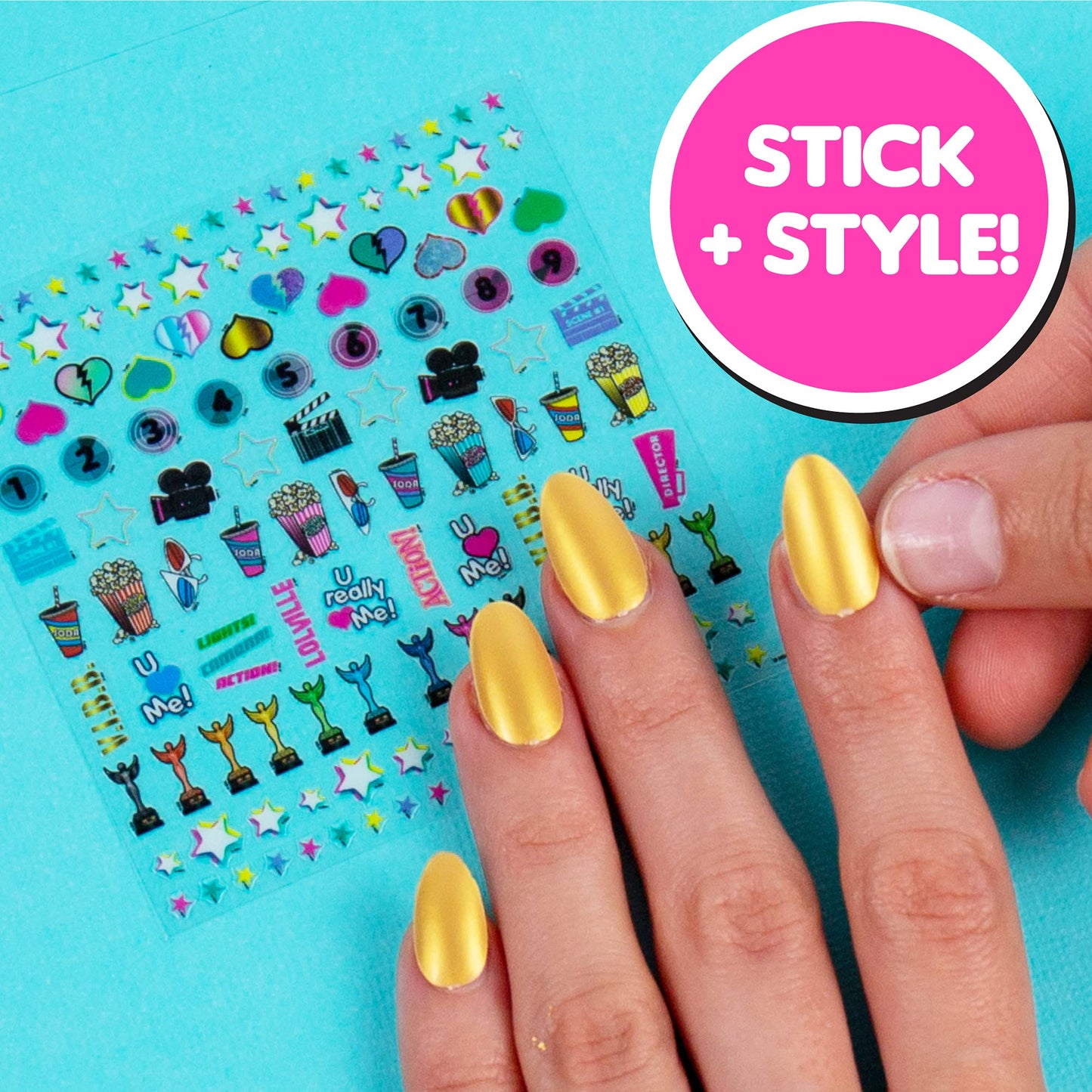 L.O.L. Surprise! O.M.G. 2-in-1 Lip & Nail Studio by Horizon Group USA, Double Feature Series, DIY Beauty Kit for Kids, Create 3 L.O.L. Surprise Lip Beauty & Personal Care L.O.L. Surprise!