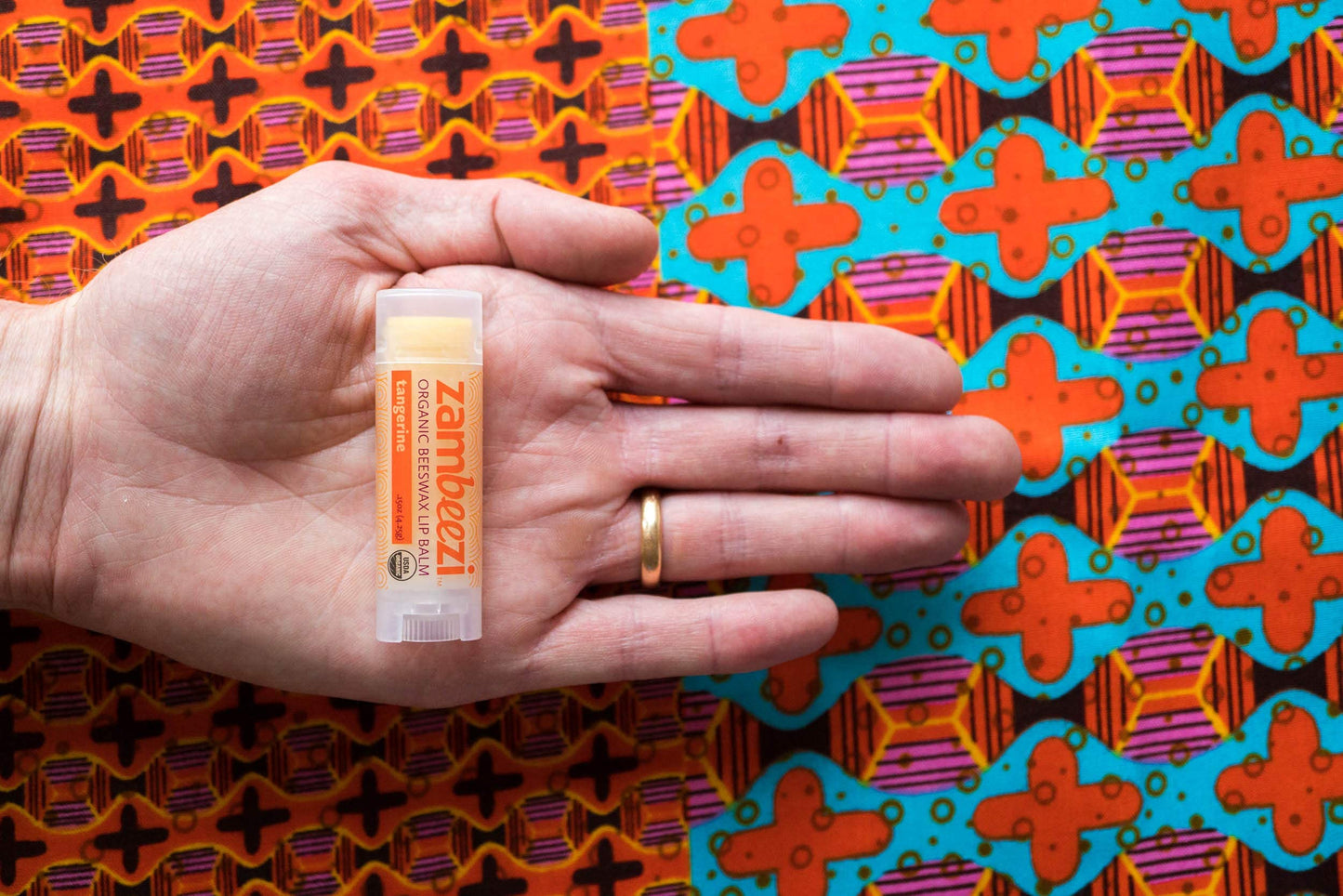 Case of Beeswax Lip Balm by ZAMBEEZI - Tangerine 24-Tube Carton - Crafted with USDA Organic, Fair Trade, Lip Refreshing Ingredients from Zambia Beauty and Personal Care Zambeezi