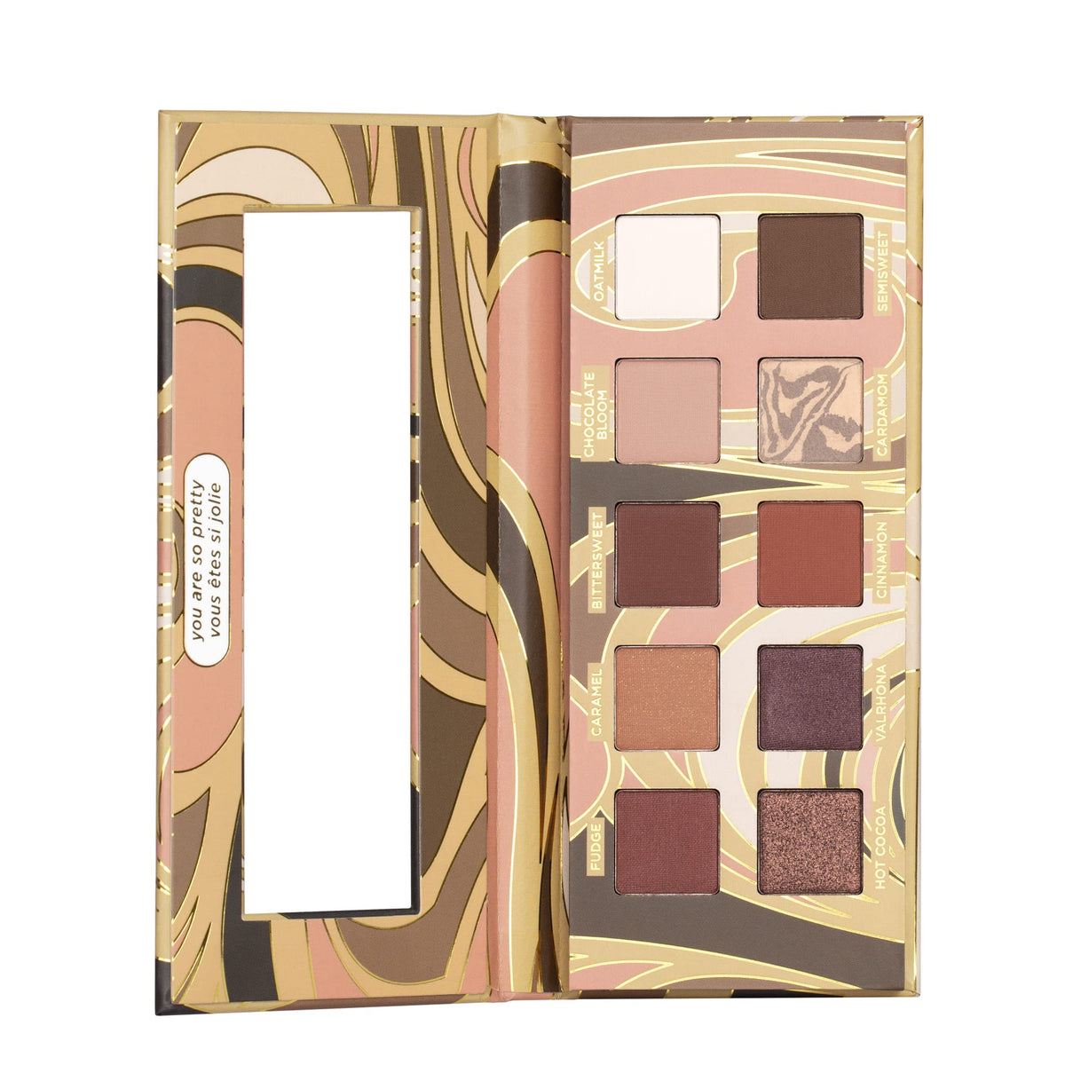 Pacifica Cocoa Nudes Mineral Eyeshadow Palette - 10 Shades Eye Makeup Naked Mineral Eye Shadow - Earth-Tone Rich Chocolate & Praline Neutral Talc-Free