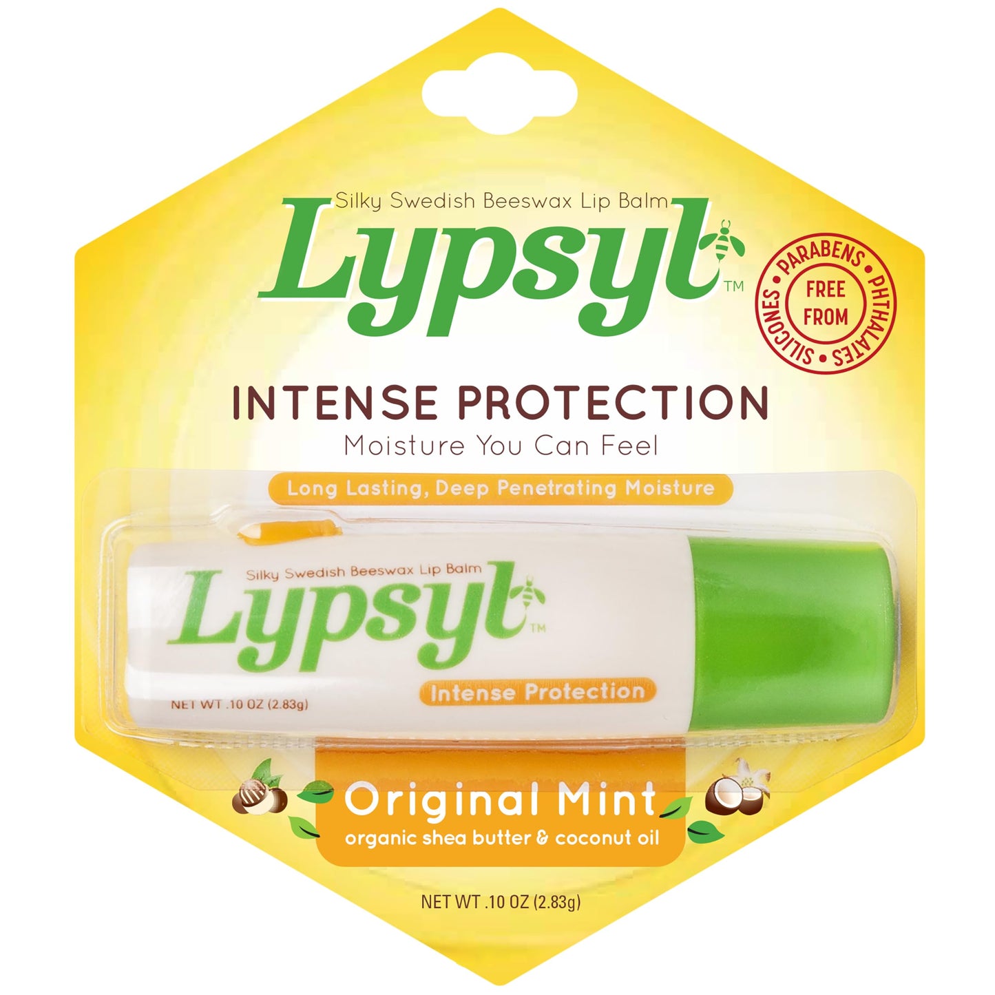 Lypsyl Intense Protection Original Mint, Lip Balm 0.10 oz (Pack of 10) Beauty & Personal Care Lypsyl