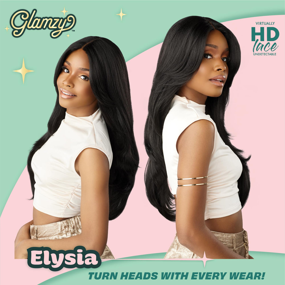Sensationnel Glamzy Lace Part Wig-Elysia, BALAYAGEPLATINUM