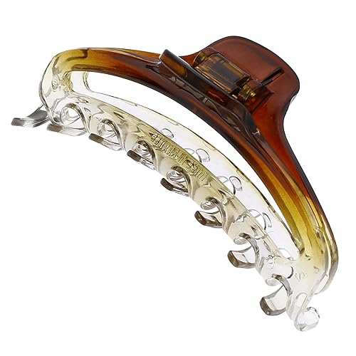 Camila Paris CP2380 French Hair Clip for Women, Medium Narrow, Brown / Cristal, Girls Hair Claw Clips Jaw Fashion Durable Styling Hair Accessories Beauty & Personal Care Camila