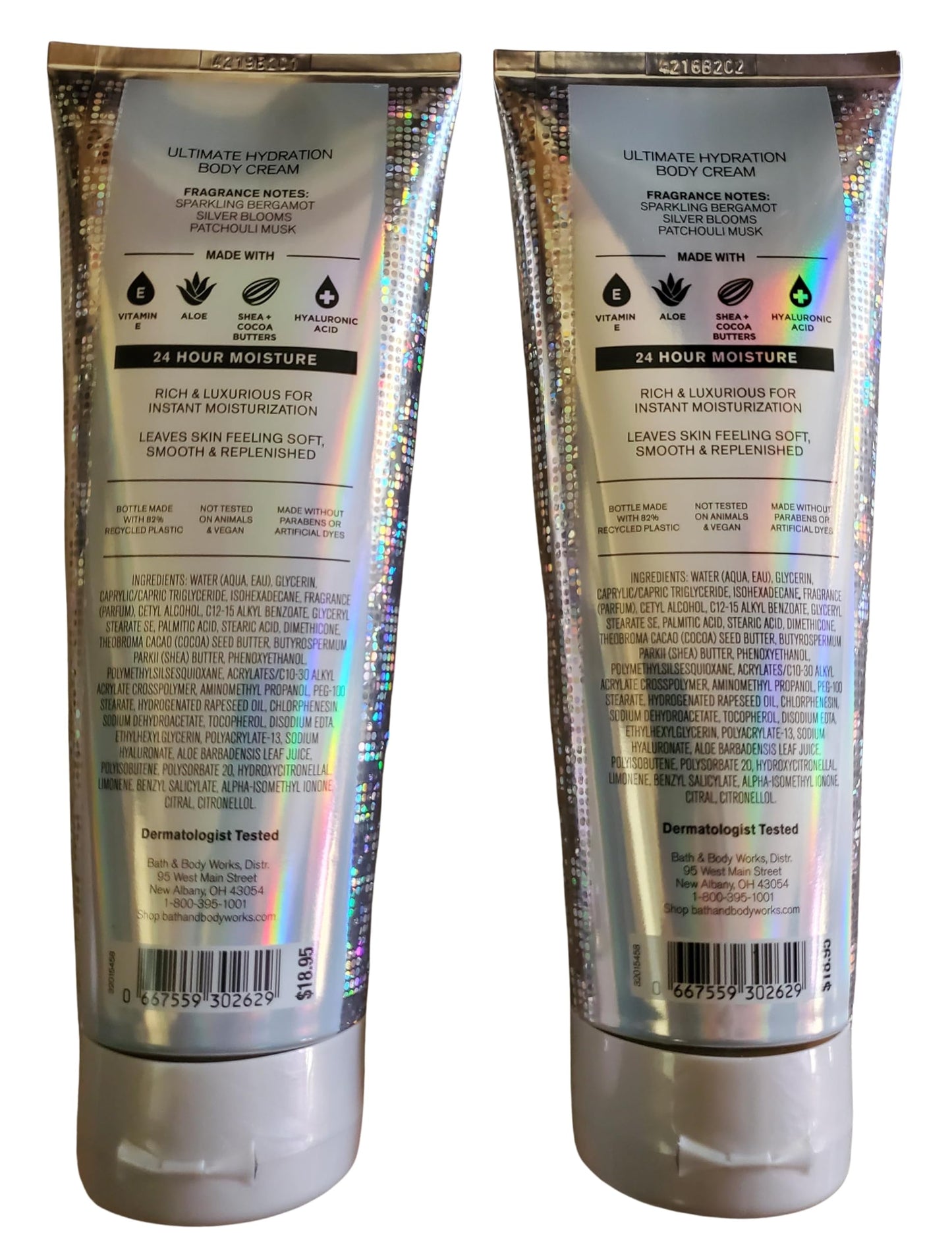 Bath & Body Works Platinum Ultimate Hydration Body Cream 8 Ounces Pack of 2 Beauty & Personal Care Bath & Body Works