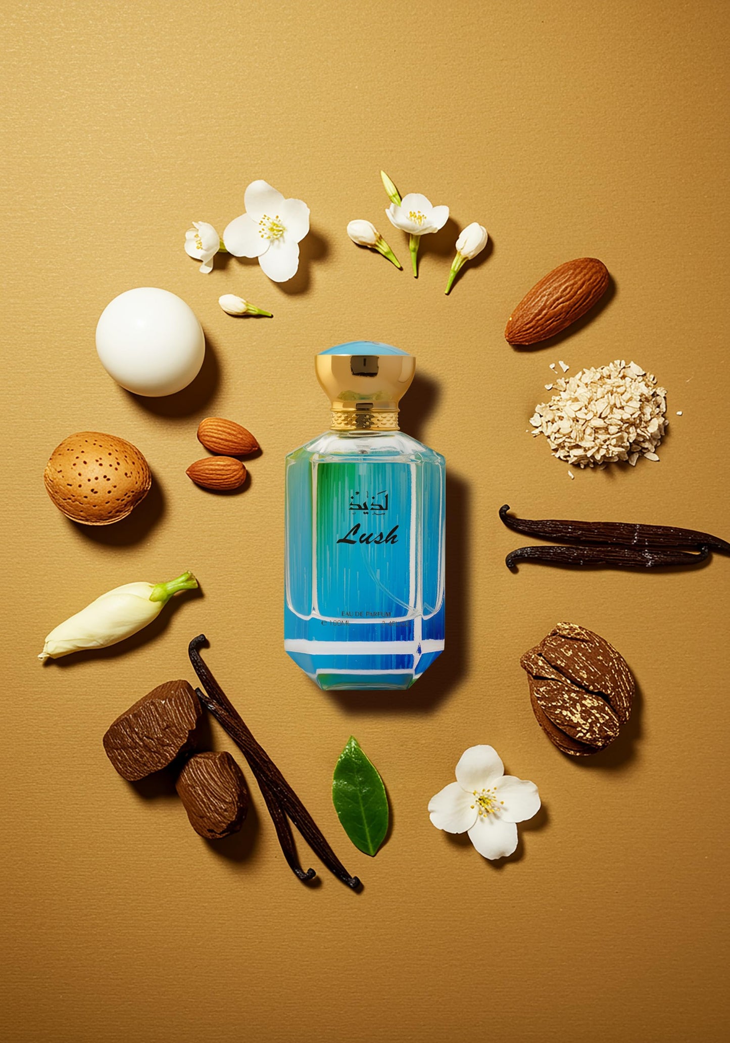 ARIAZ Lush Women Eau De Parfum - Creamy Gourmand Indulgence with Milk, Caramel Toffee, Honey, Almond, Vanilla & White Musk - Long Lasting Oil Based Beauty & Personal Care ARIAZ