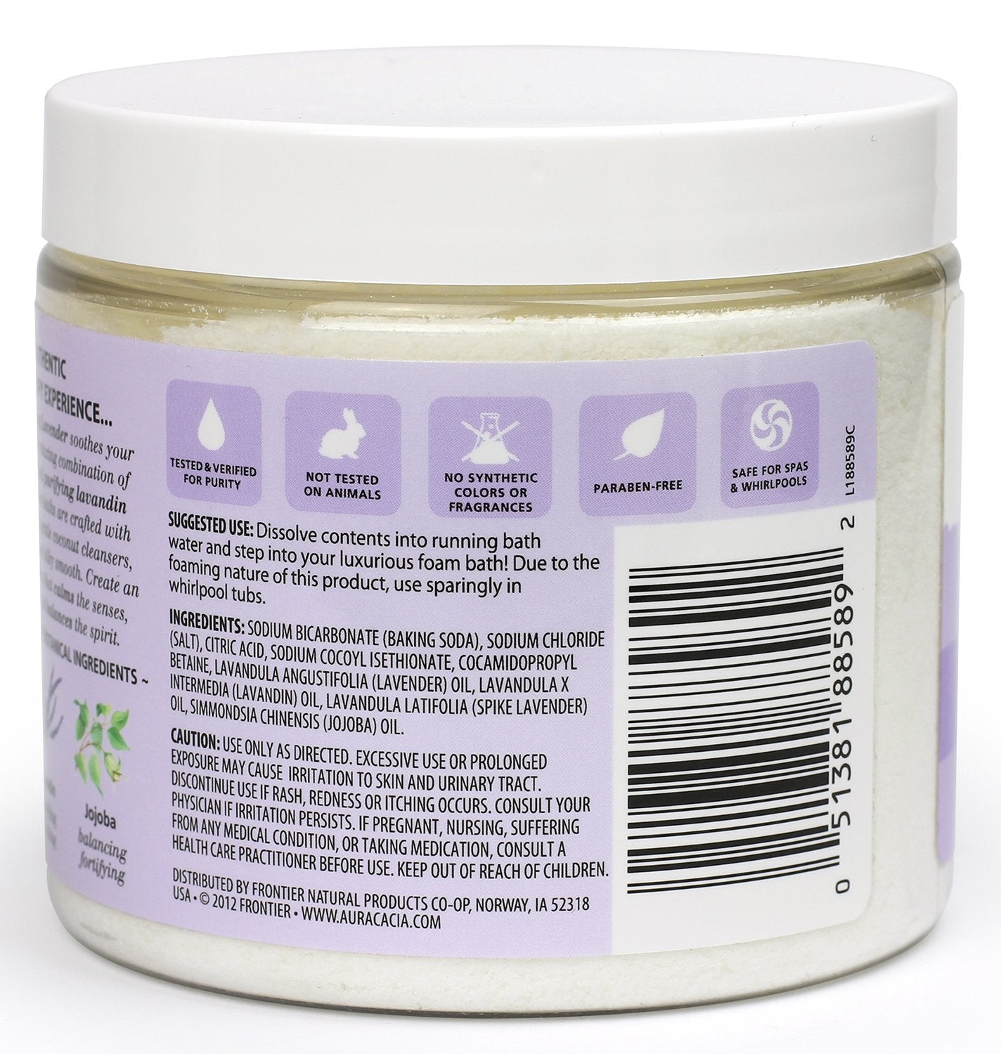 Aura Cacia Aromatherapy Foam Bath, Relaxing Lavender, 14 ounce jar (Pack of 2) Beauty & Personal Care Aura Cacia