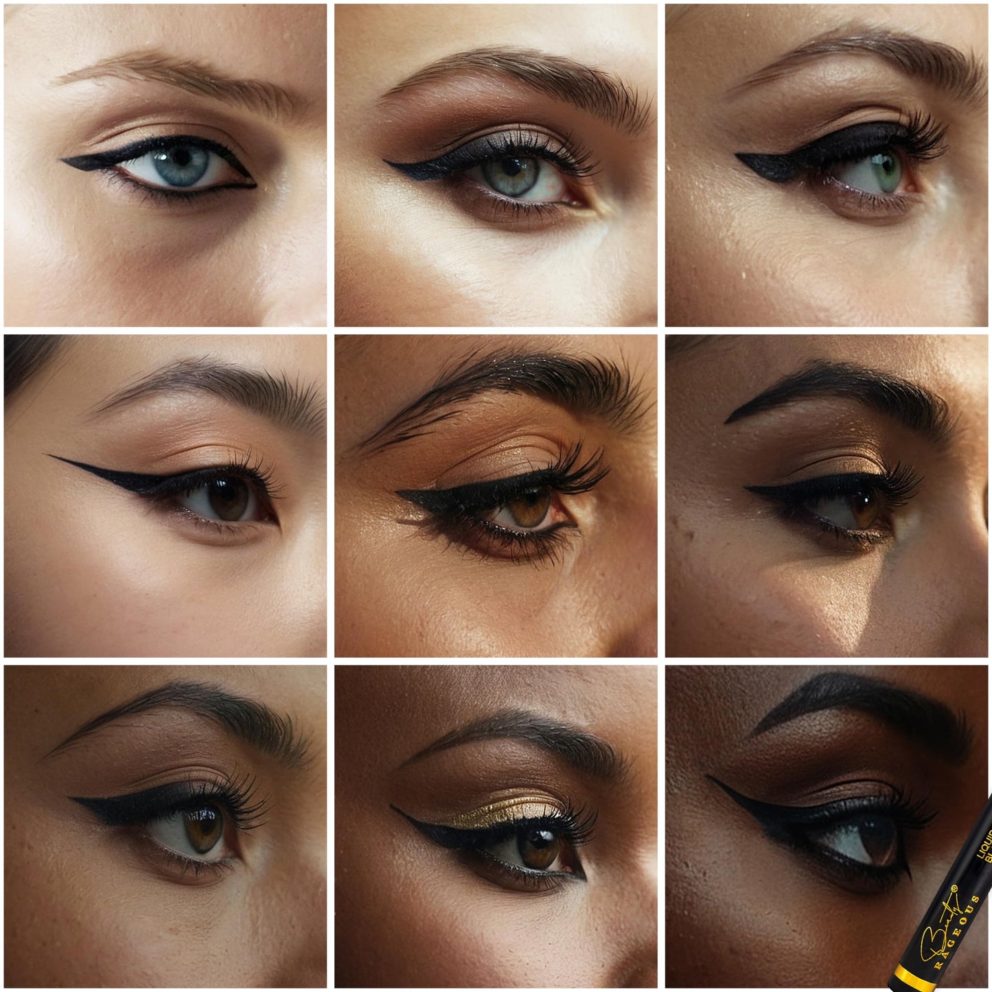 Beauty Rageous - Liquid Black Eyeliner - Waterproof, Smear-Resistant (LEL-1), Vegan, Cruelty-Free Beauty & Personal Care Beauty Rageous