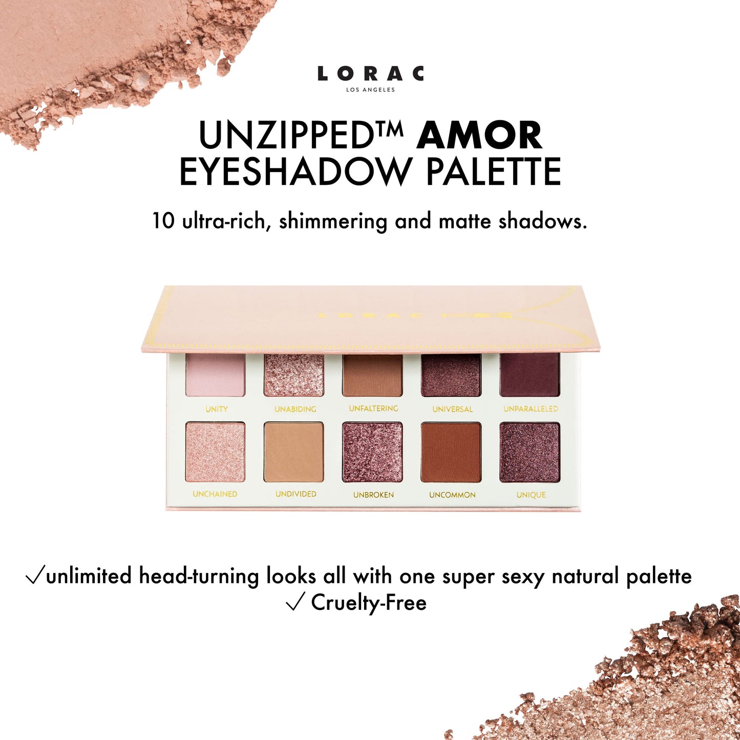 LORAC Unzipped Amor Palette Matte Shimmer Eye Shadow,powder Beauty & Personal Care LORAC