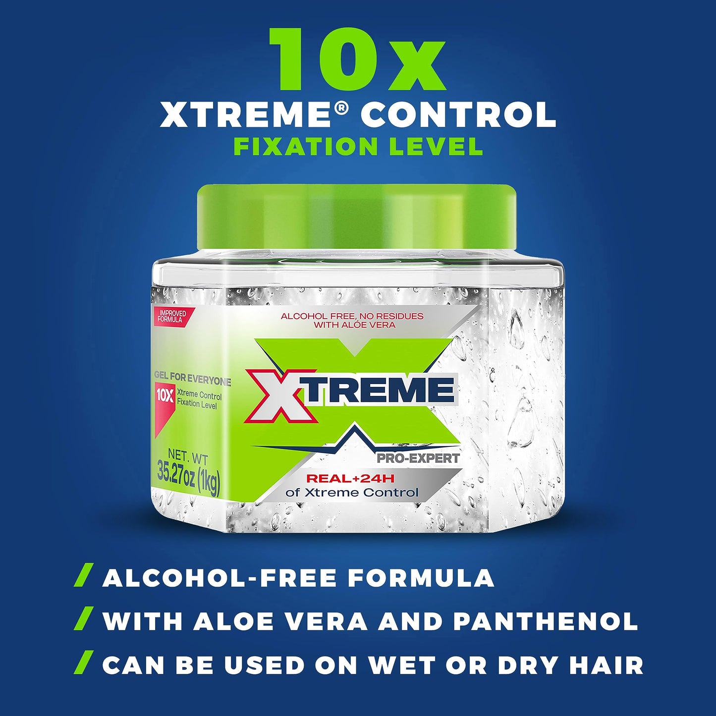 Xtreme Pro-Expert Clear Styling Hair Gel, 35.27 Oz, Pack of 2 Beauty & Personal Care Xtreme