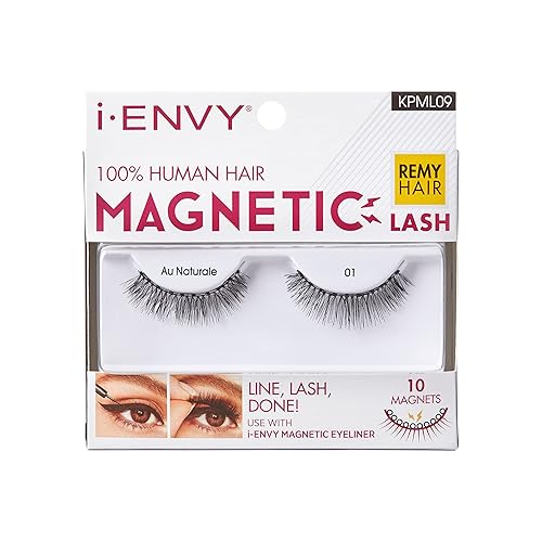 i•ENVY Magnetic Human Hair Lashes Double Strength Reusable Lashes Easy To Apply, Everyday Wearable False Eyelashes Beauty & Personal Care i•ENVY