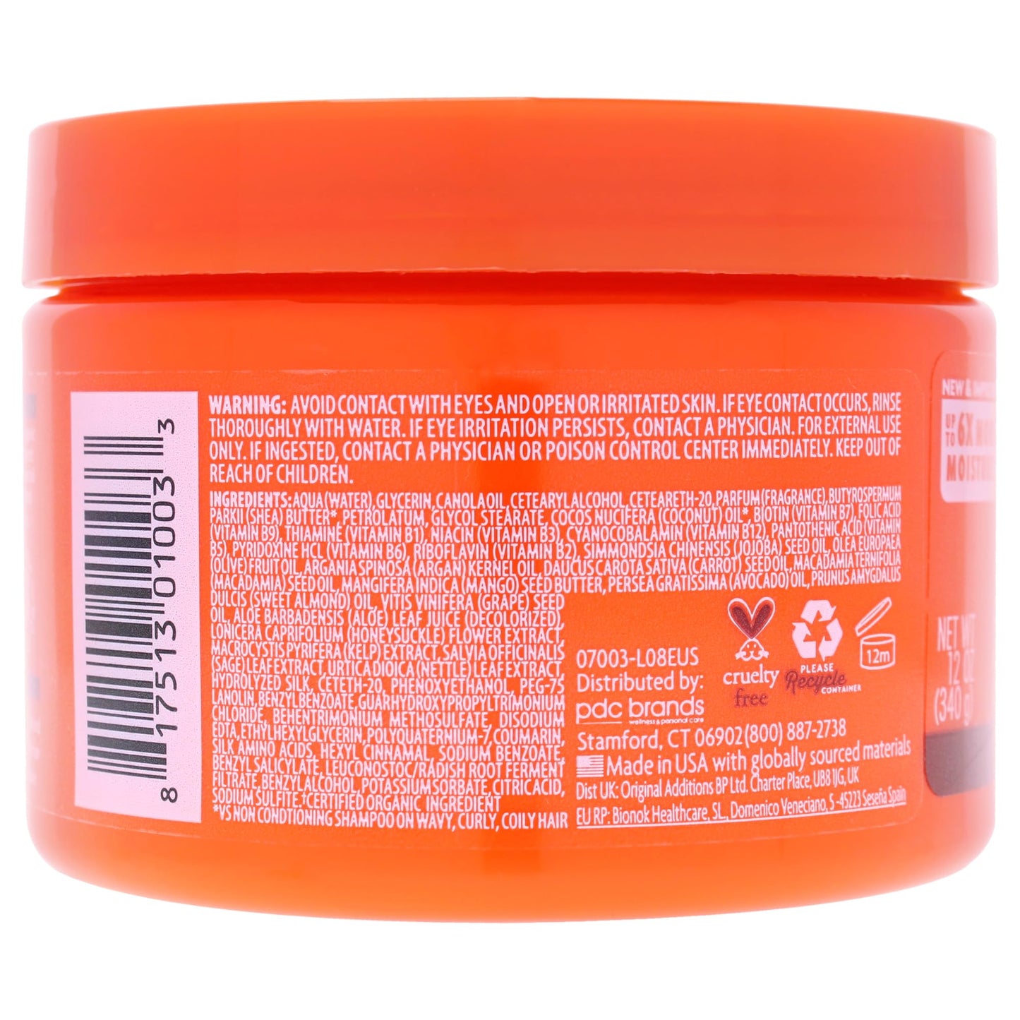 Shea Butter Coconut Curling Cream by Cantu for Unisex - 12 oz Cream Beauty & Personal Care Cantu