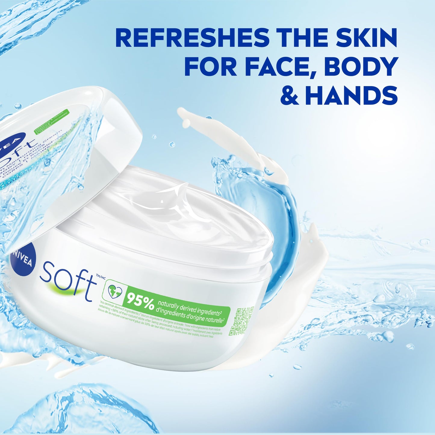 Nivea Soft Moisturizing Cream Face/Body/Hands 6.8 Ounce Jar Beauty & Personal Care NIVEA
