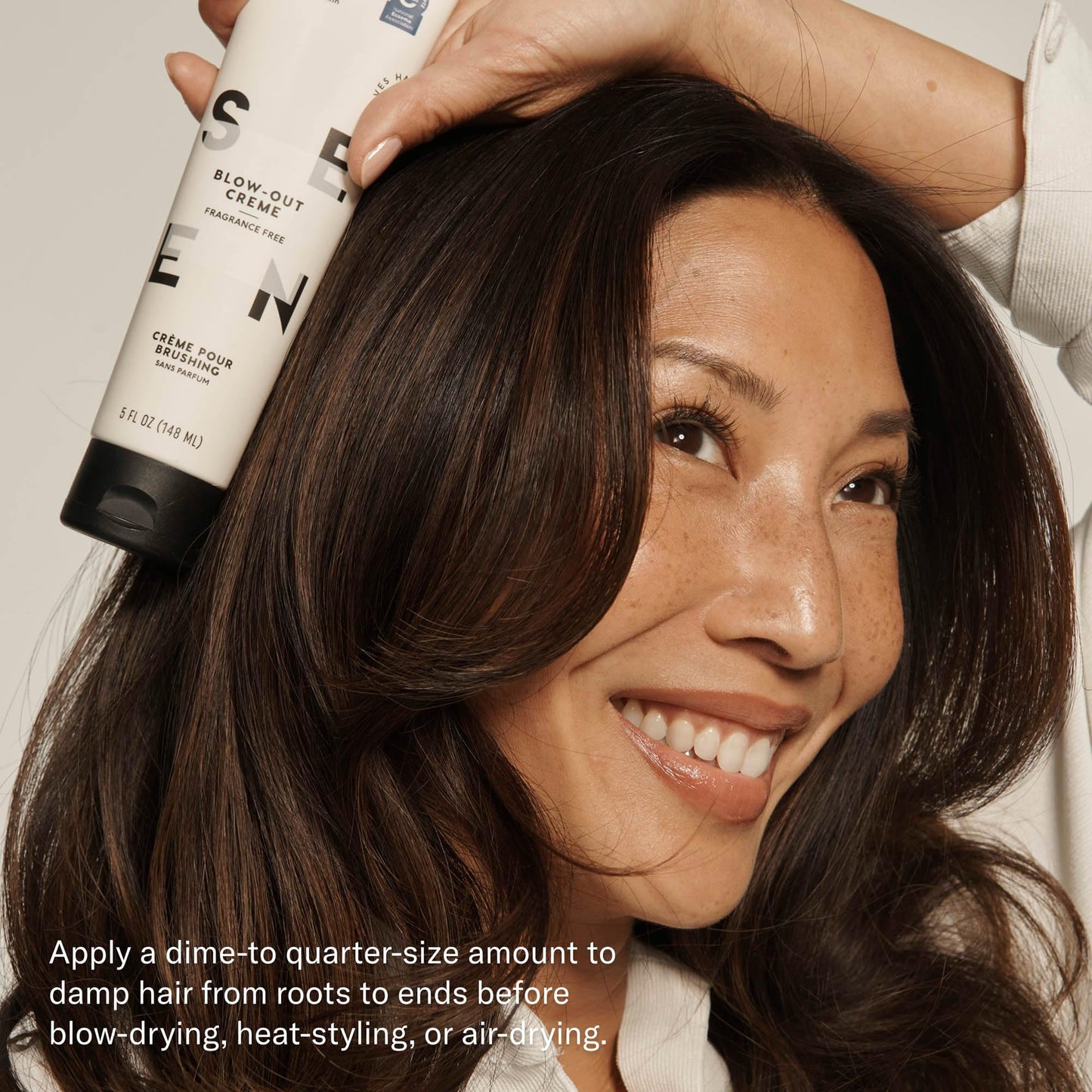 SEEN Blow-Out Creme, Fragrance Free - Non-Comedogenic & Blow Out Hair Cream- Reduces Frizz- Heat Protectant- Safe for Sensitive, Eczema & Acne Prone Beauty & Personal Care SEEN