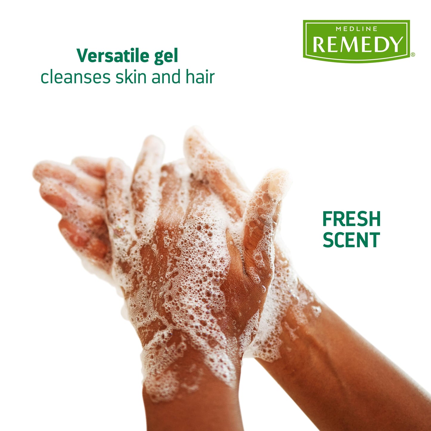 Medline Remedy Essentials Shampoo and Body Wash (8 fl oz), Fresh Scent, Full Body Cleanser with Aloe, For Adults & Elderly, Easy Rinse Gel for Bath Beauty & Personal Care Medline