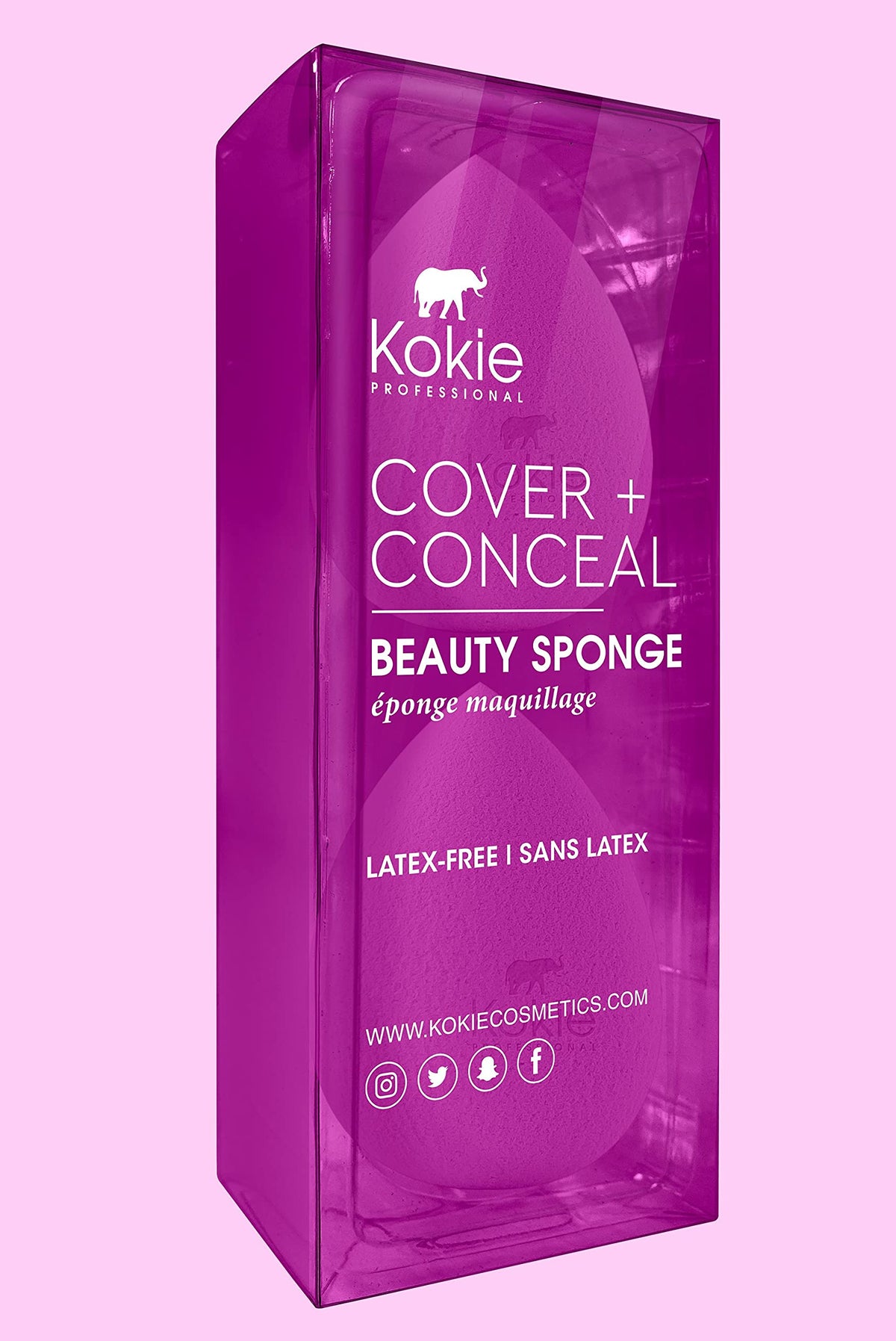 Kokie Cover + Conceal Beauty Sponge 2-PIECE SET