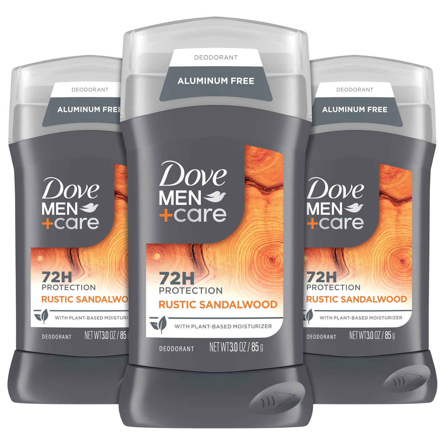 DOVE MEN + CARE Aluminum Free 3 Pack Rustic Sandalwood Deodorant for Men 3 oz Beauty and Personal Care DOVE MEN + CARE