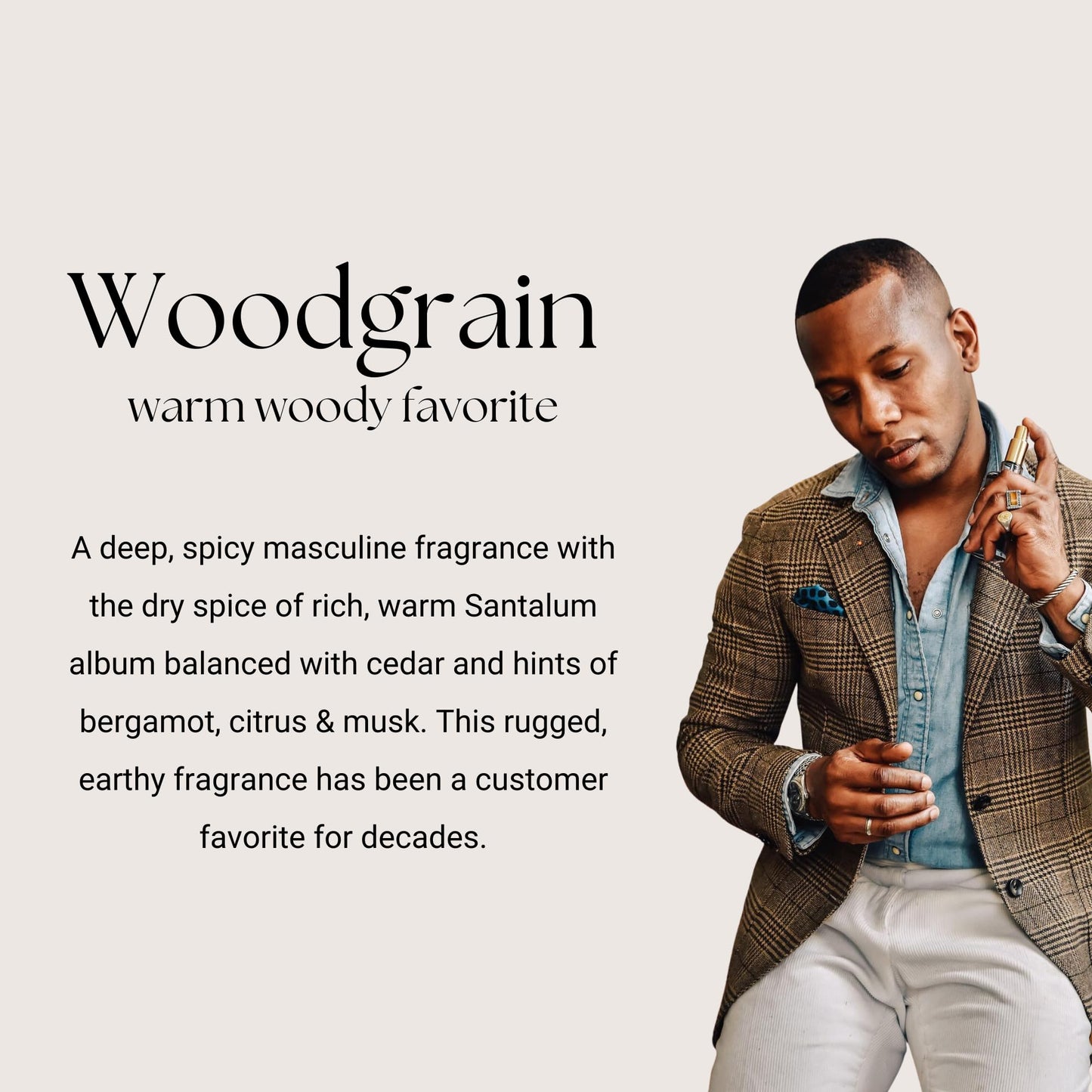 Caswell-Massey Woodgrain Sandalwood Gold Cap Cologne, Richly Sensual Santalum Album Men’s Cologne with Cedary and Hints of Citrusy Musk, 3 Fl Oz Beauty & Personal Care Caswell-Massey