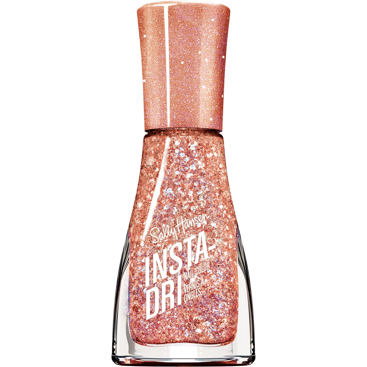 Sally Hansen Insta-Dri Nail Polish | Quick Dry, Long Lasting, Streak-Free Shine |Semi-Opaque, Glittery | 258 Shooting Star | Sparkling Champagne Nail Beauty & Personal Care Sally Hansen