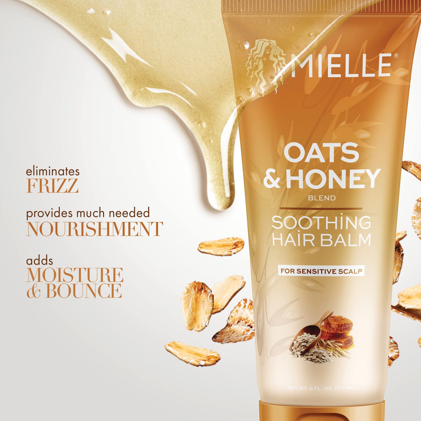 Mielle Organics Oats & Honey Soothing Hair Balm Beauty & Personal Care Mielle Organics