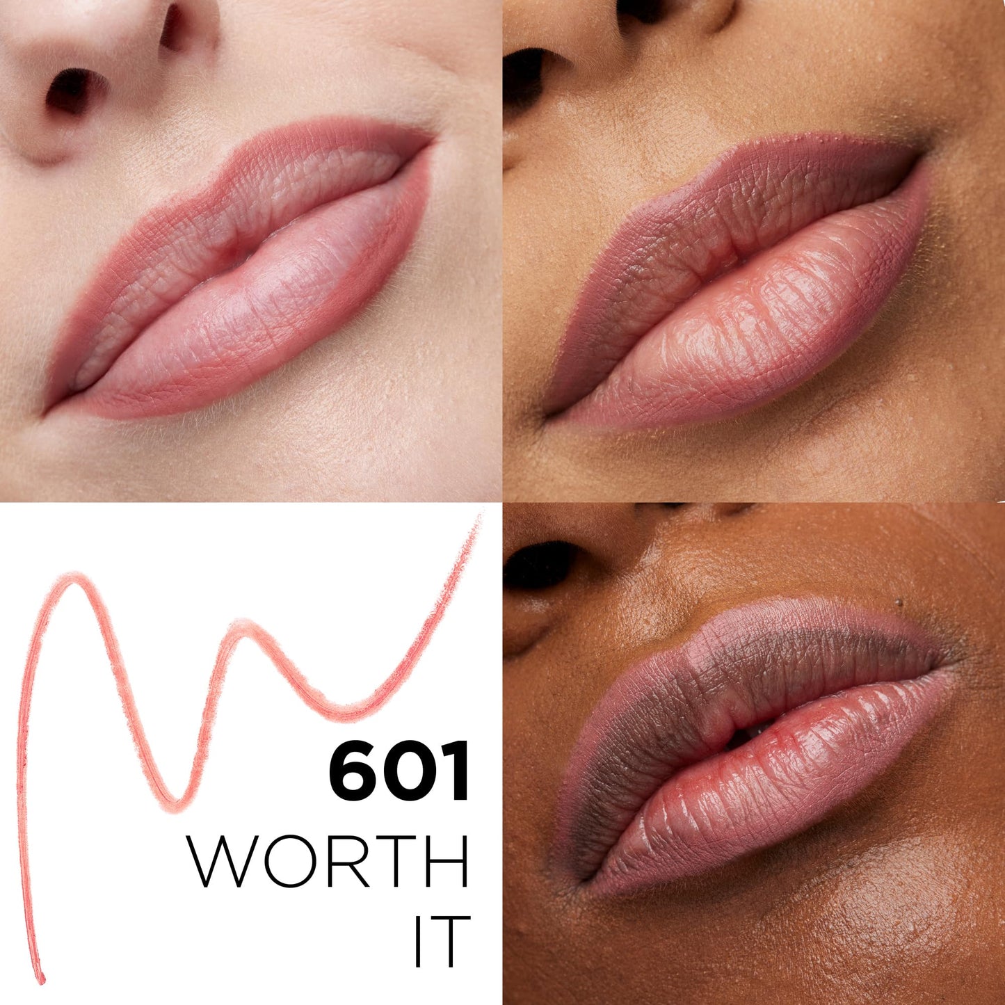 L'Oreal Paris Colour Riche Lip Liner Pencil, Creamy Lip Liner with Omega 3 and Vitamin E, 601 Worth It (Pinky Nude) Beauty & Personal Care L'Oreal Paris