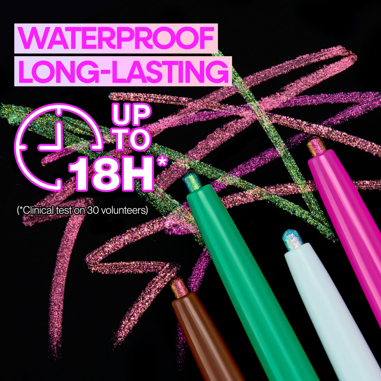 wet n wild Chameleon Chrome Eyeliner, Waterproof and Smudge-Proof, Multichrome Color Shift, Long-Lasting 18-Hour Wear, Cruelty-Free & Vegan - Electric Beauty & Personal Care wet n wild
