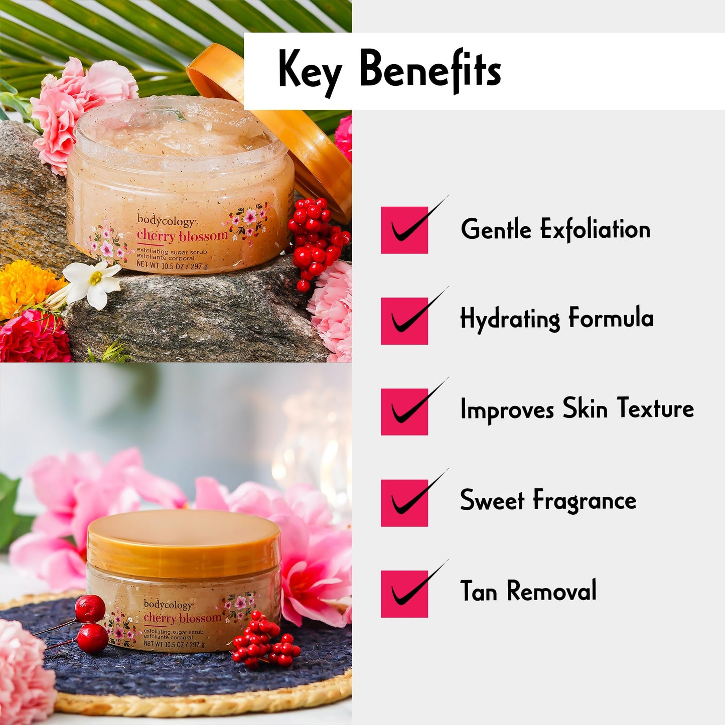 Bodycology Cherish The Moment Exfoliating Sugar Scrub for Women, 10.5 Fluid Ounce Beauty & Personal Care Bodycology
