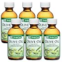 De La Cruz Pure Olive Oil - Natural Expeller Pressed Olive Oil for Hair and Skin - Lightweight Body Oil for Dry Skin 2 Fl Oz (6 Bottles) Beauty & Personal Care De La Cruz