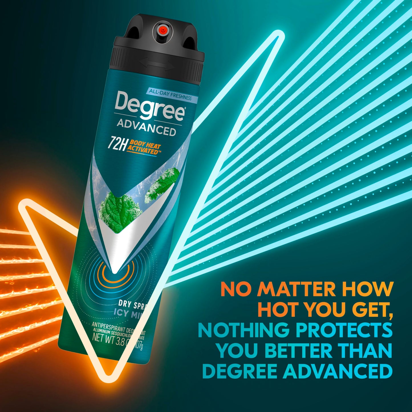 Degree Men Antiperspirant Deodorant Dry Spray Icy Mint 72-Hour Sweat and Odor Protection Deodorant For Men With Body Heat Activated Technology 3.8 oz Beauty and Personal Care Degree