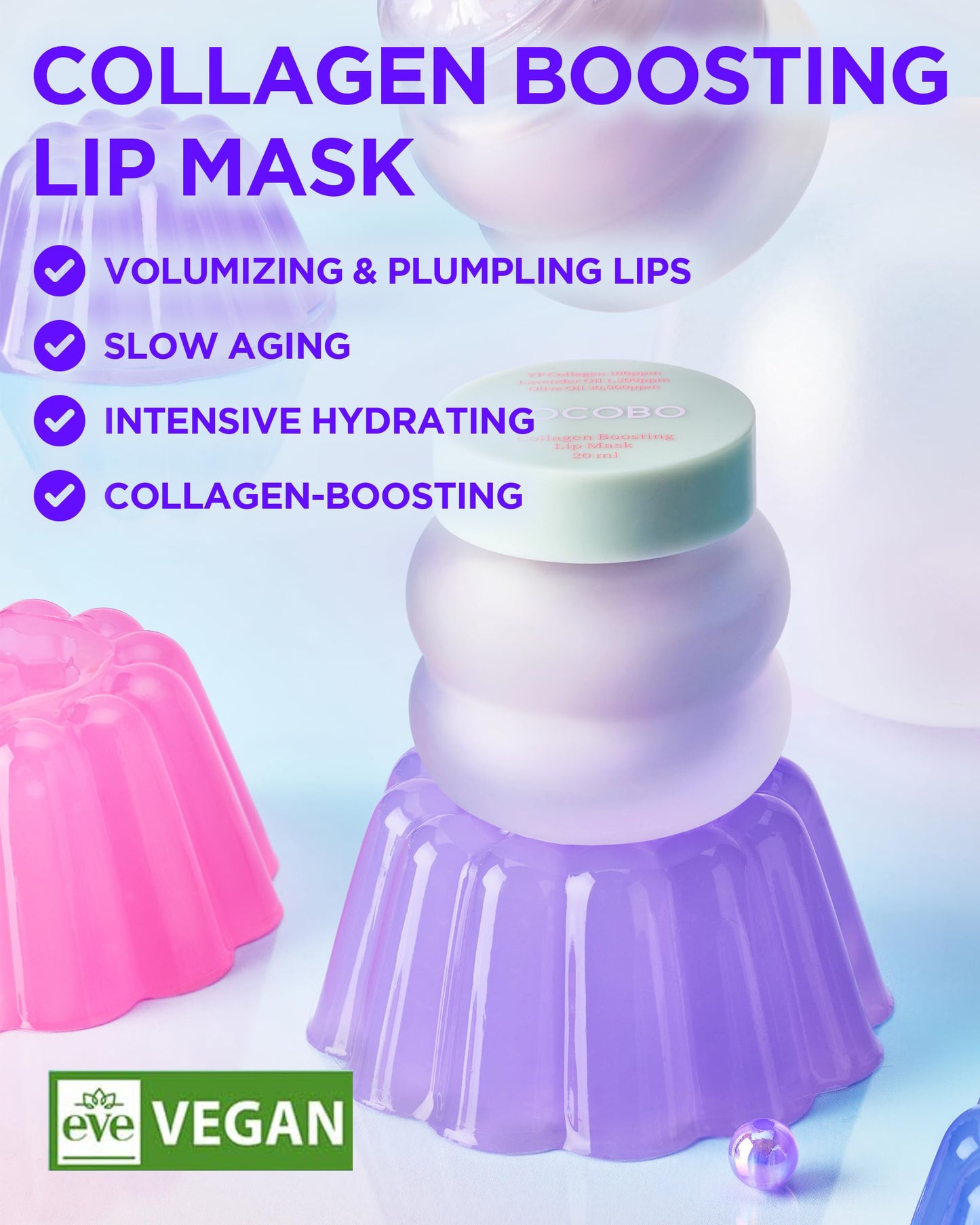TOCOBO Collagen Lip Mask - Fermented Collagen Overnight Lip Sleeping Mask with Peptide & PHA - Korean Vegan Treatment for Dry, Aging Lips Beauty and Personal Care TOCOBO