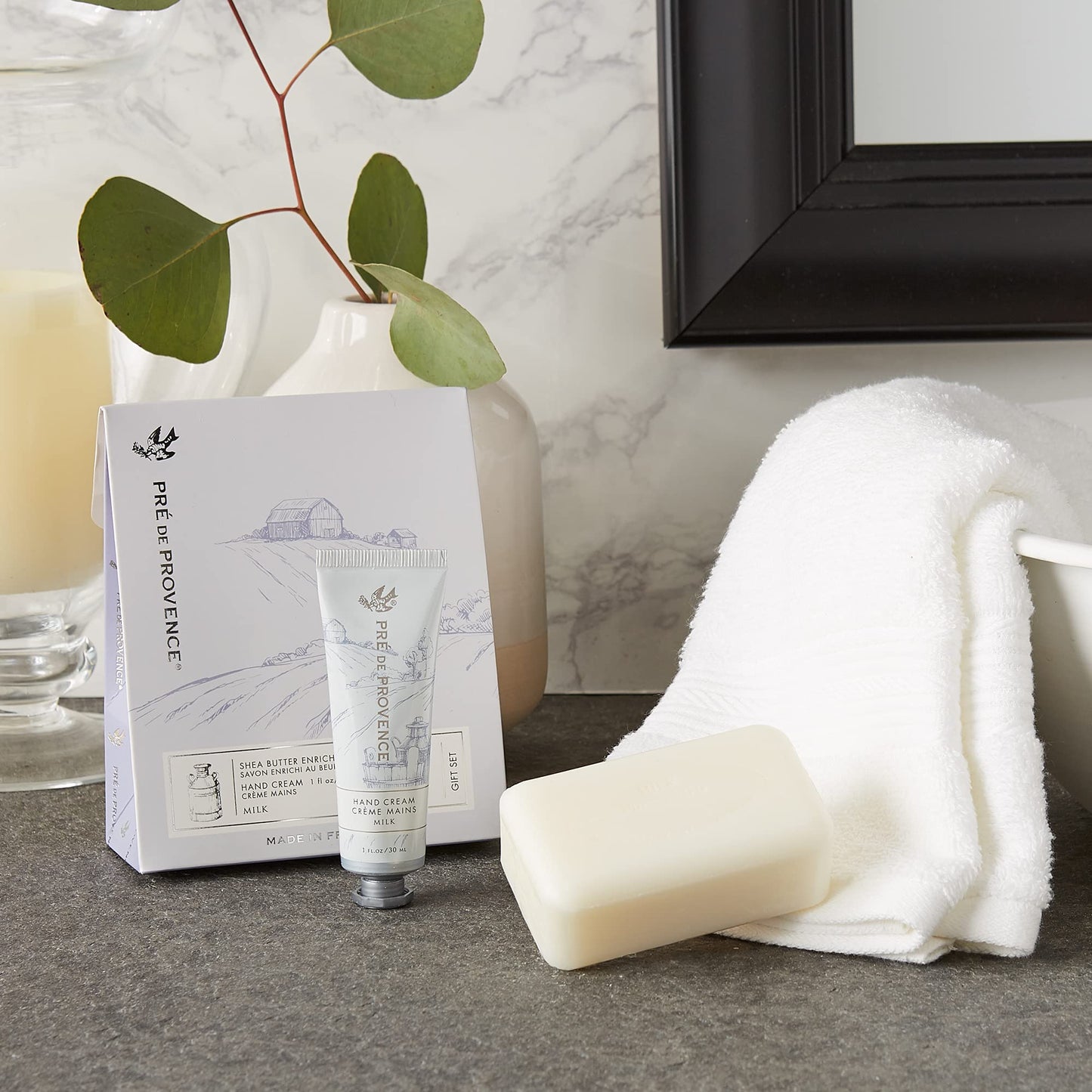 Pre de Provence Gift Set Collection 150 Gram Soap Bar & 1 fl oz Hand Cream, Milk Beauty & Personal Care Pre de Provence