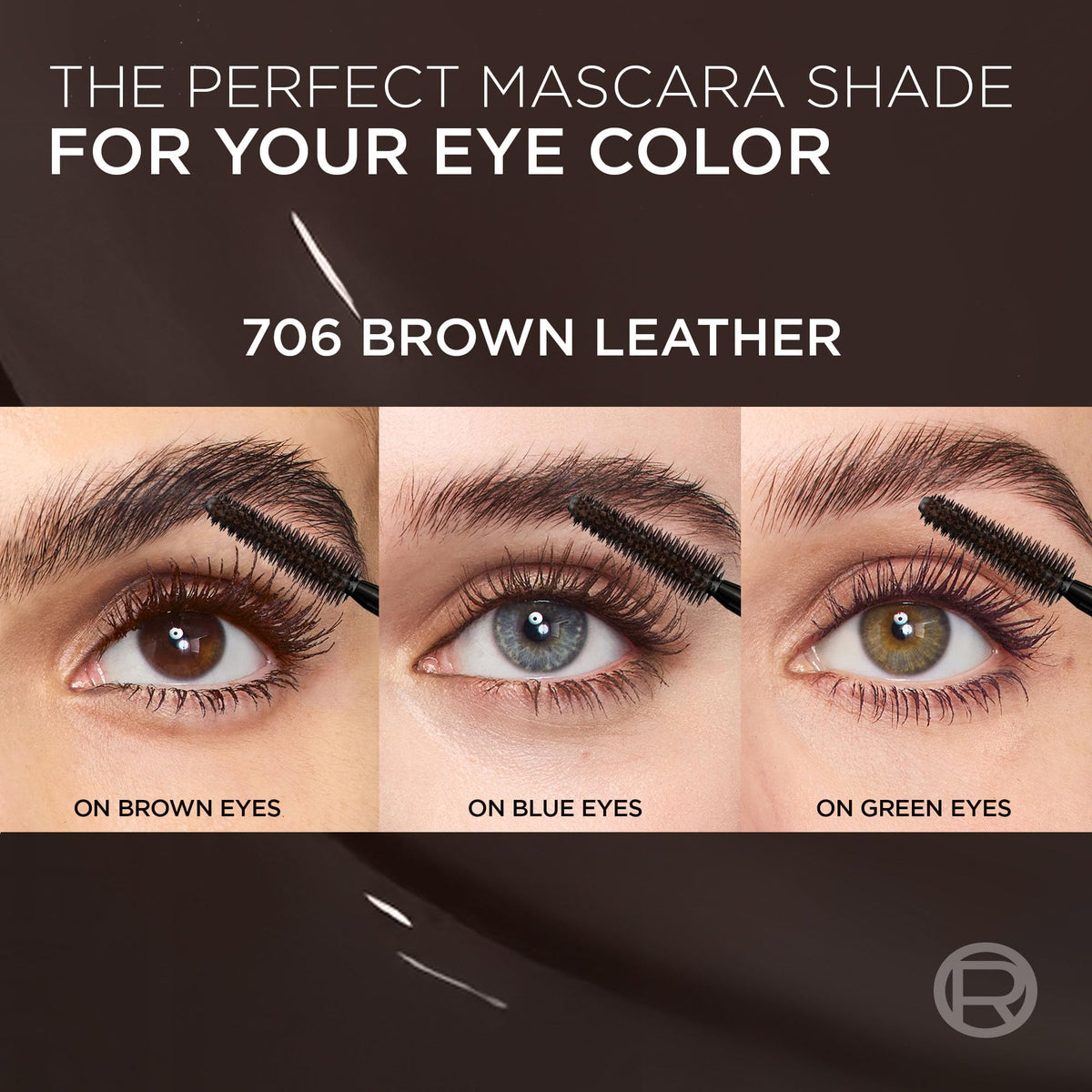 L'Oreal Paris Voluminous Panorama Chromatic Mascara, Volumizing and Lengthening Brown Mascara, Longwear, Smudge-Resistant and Washable, 705 Brown