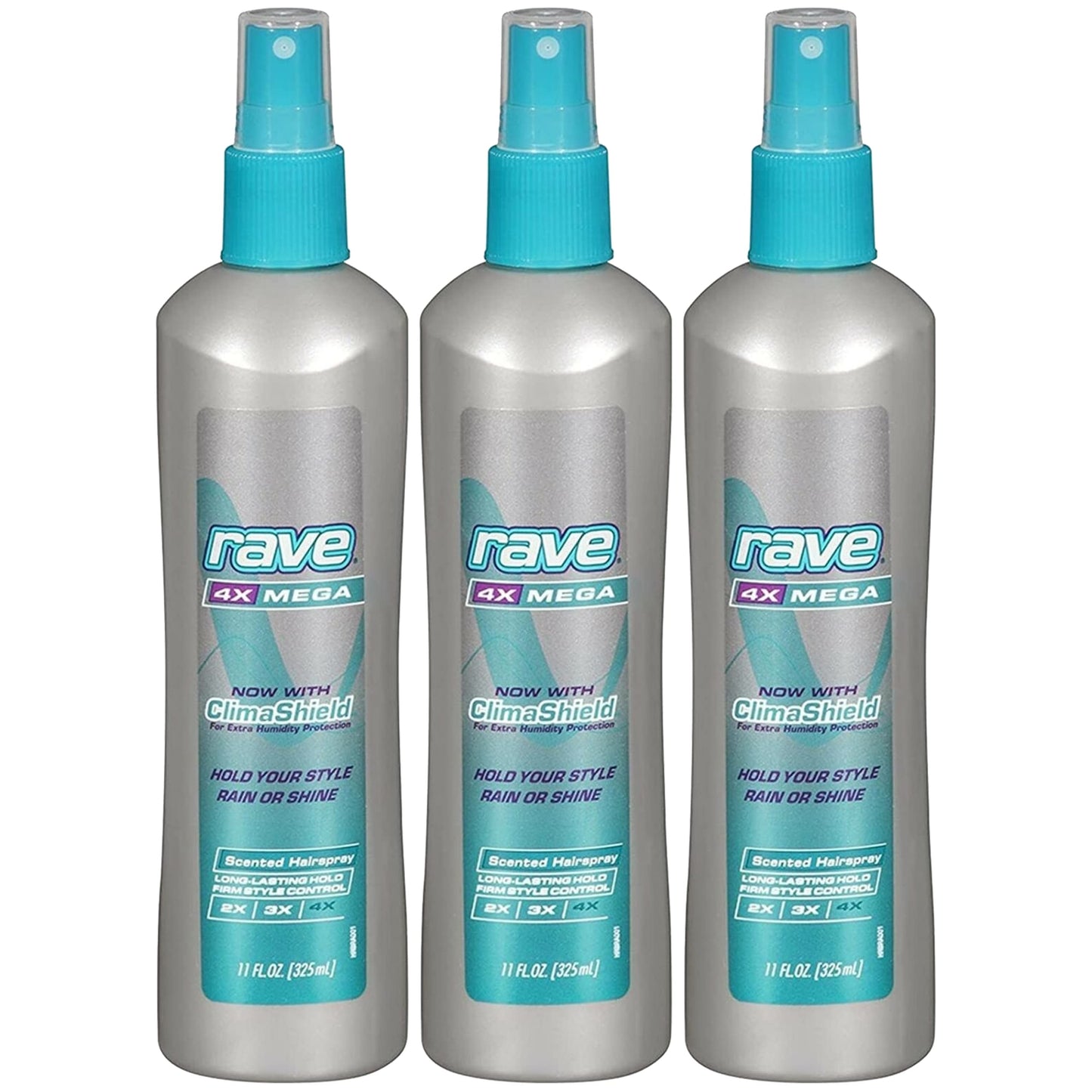 rave Scented Hair Spray, 4X Mega Hold for for Long Lasting Firm Style Control, Non-Aerosol, 11 Ounce (Pack of 3)# Beauty & Personal Care rave