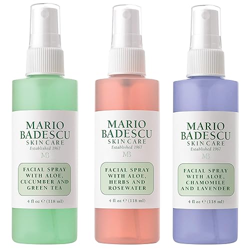 Mario Badescu Facial Spray Trio - Cucumber, Rose, Lavender - Cooling, Hydrating Mists for All Skin Types Beauty & Personal Care Mario Badescu