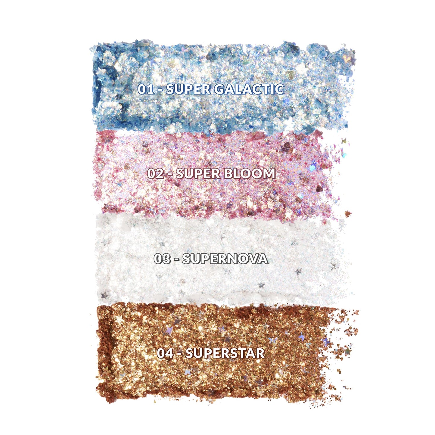 KimChiChic Beauty Glitter Sharts, Chunky Face & Body Glitter, Multi-Use for Hair, Cheeks & Collarbone, Adds Bold, Sparkling Shine, Super Nova, 2.5g Beauty & Personal Care Kimchi Chic