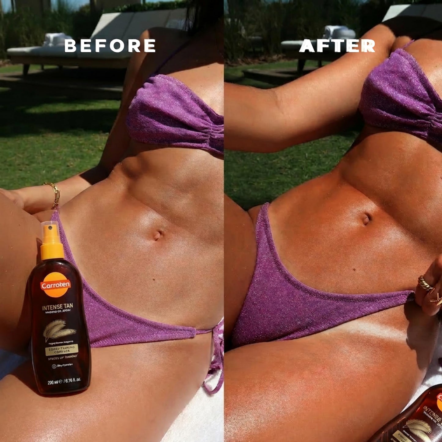 Carroten Intensive Tanning Oil Spray | Browning Oil Tan Accelerator | Vitamin E with Carrot & Coconut Oils | Water-Resistant, Silky Hydration | Beauty and Personal Care Carroten
