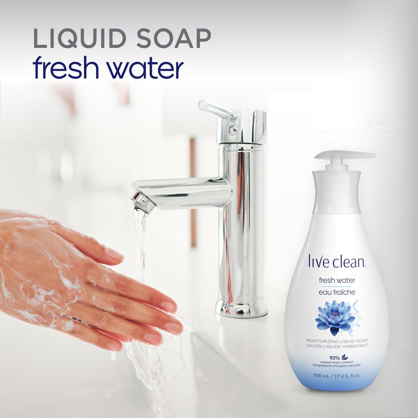 Live Clean Liquid Hand Soap, Fresh Water, 17 Oz (Packaging May Vary) Beauty & Personal Care Live Clean