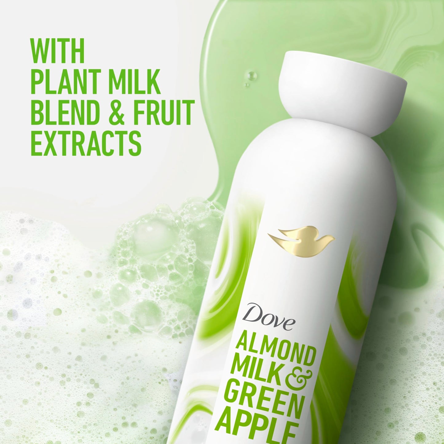 Dove Plant Milk Cleansing Body Wash Almond Milk & Green Apple for Moisturized Skin Gentle Cleanser, No Sulfates or Parabens, pH balanced 17.5 fl oz Beauty & Personal Care Dove