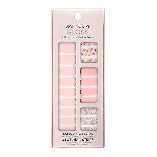 Dashing Diva Gloss Ultra Shine Gel Strips (plush sorbet) Beauty & Personal Care Dashing Diva