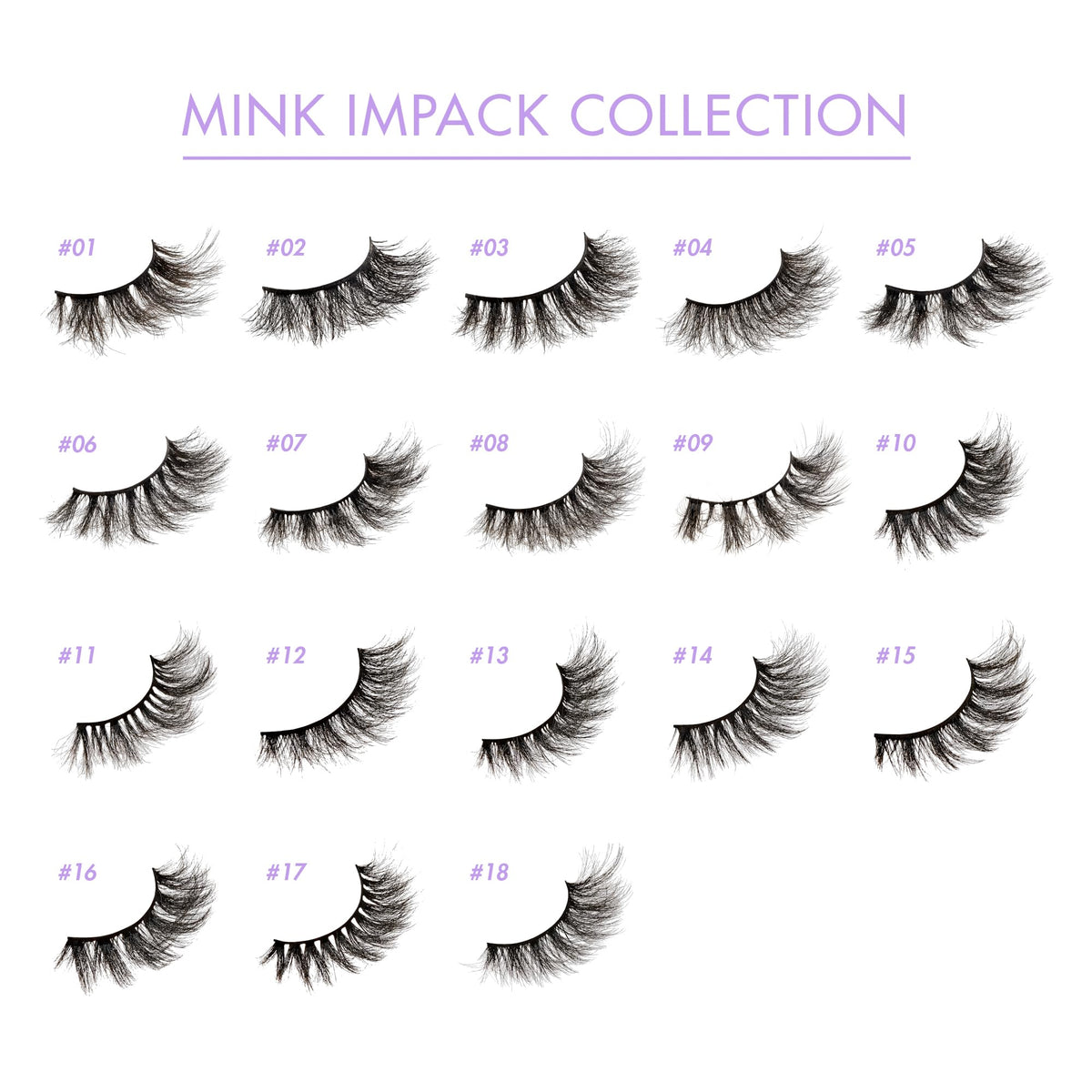 i-Envy False Lashes 3D Mink-Like Plush Impact Natural to Dramatic Vegan Eyelashes Beauty & Personal Care i•ENVY