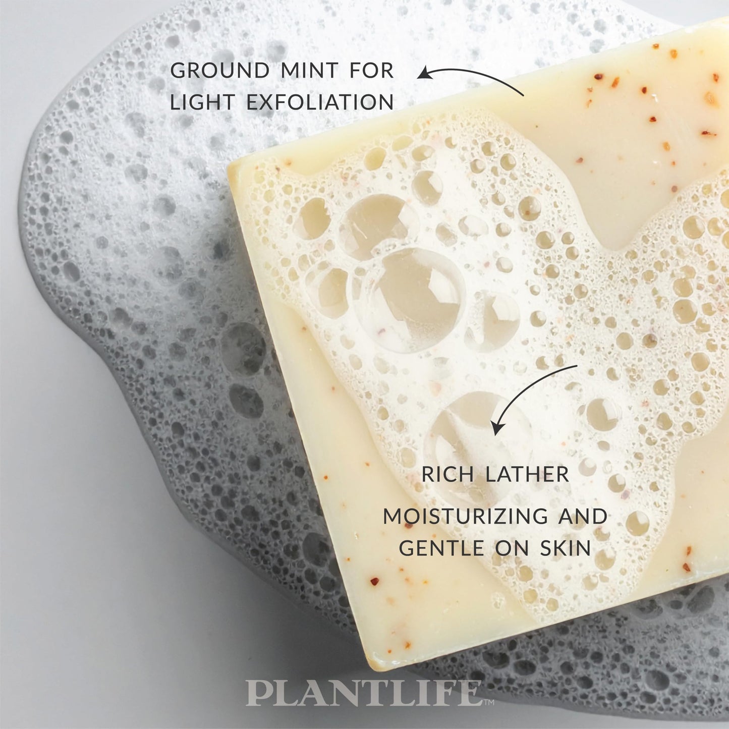 Plantlife Double Mint Bar Soap - Moisturizing and Soothing Soap for Your Skin - Hand Crafted Using Plant-Based Ingredients - Made in California 4oz Beauty & Personal Care Plantlife