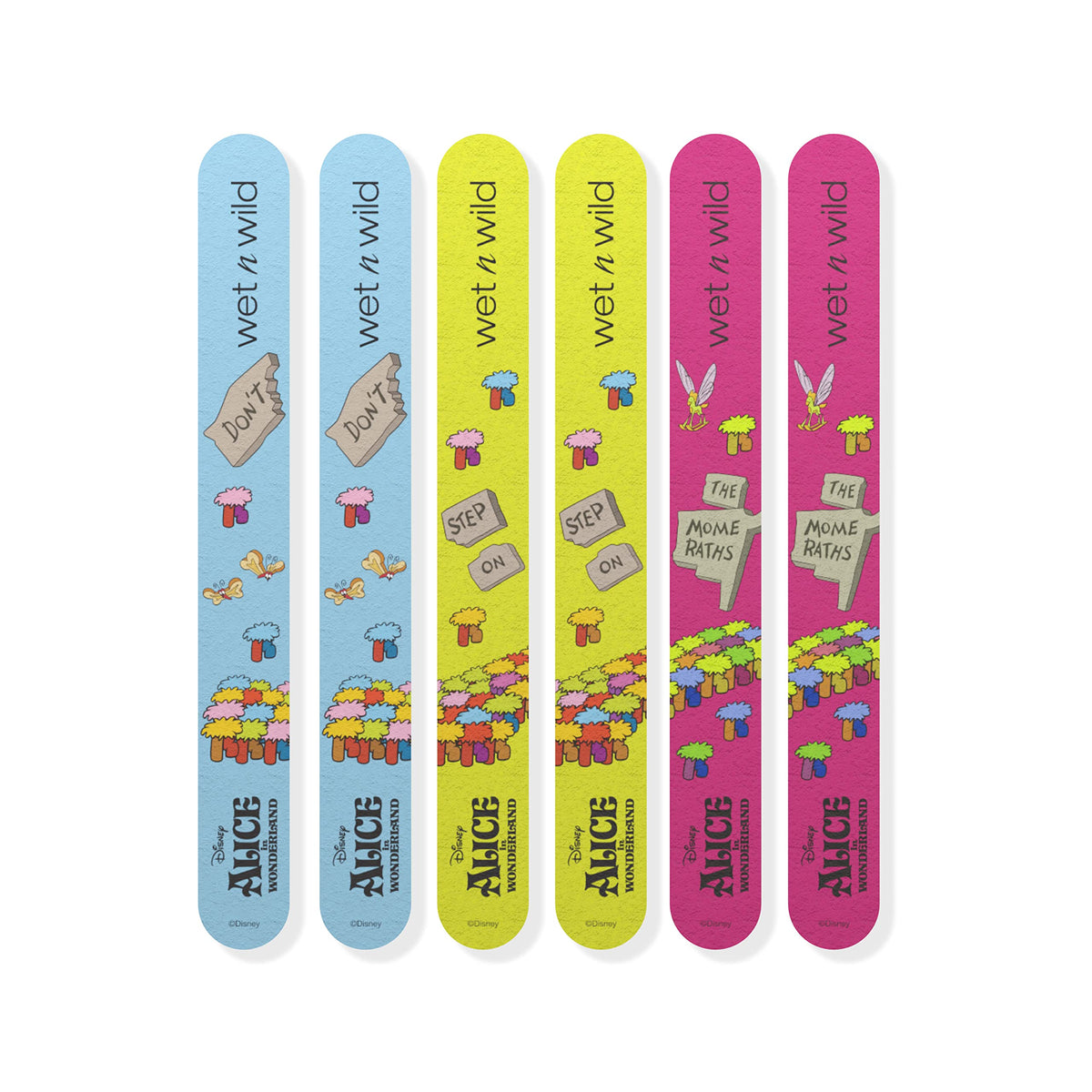 wet n wild Where Am I? 6-Piece Nail File Set Alice In Wonderland Collection