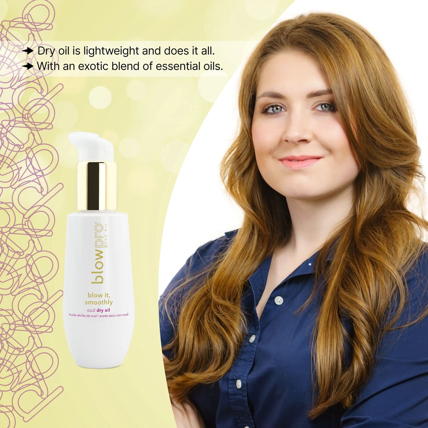 blowpro Blow It Smoothly Oud Dry Oil - Lightweight Essential Oils Serum for Added Hair Shine - Frizz-Free, Fragrant and Smooth Hair Blow Dry Finish Beauty & Personal Care blowpro