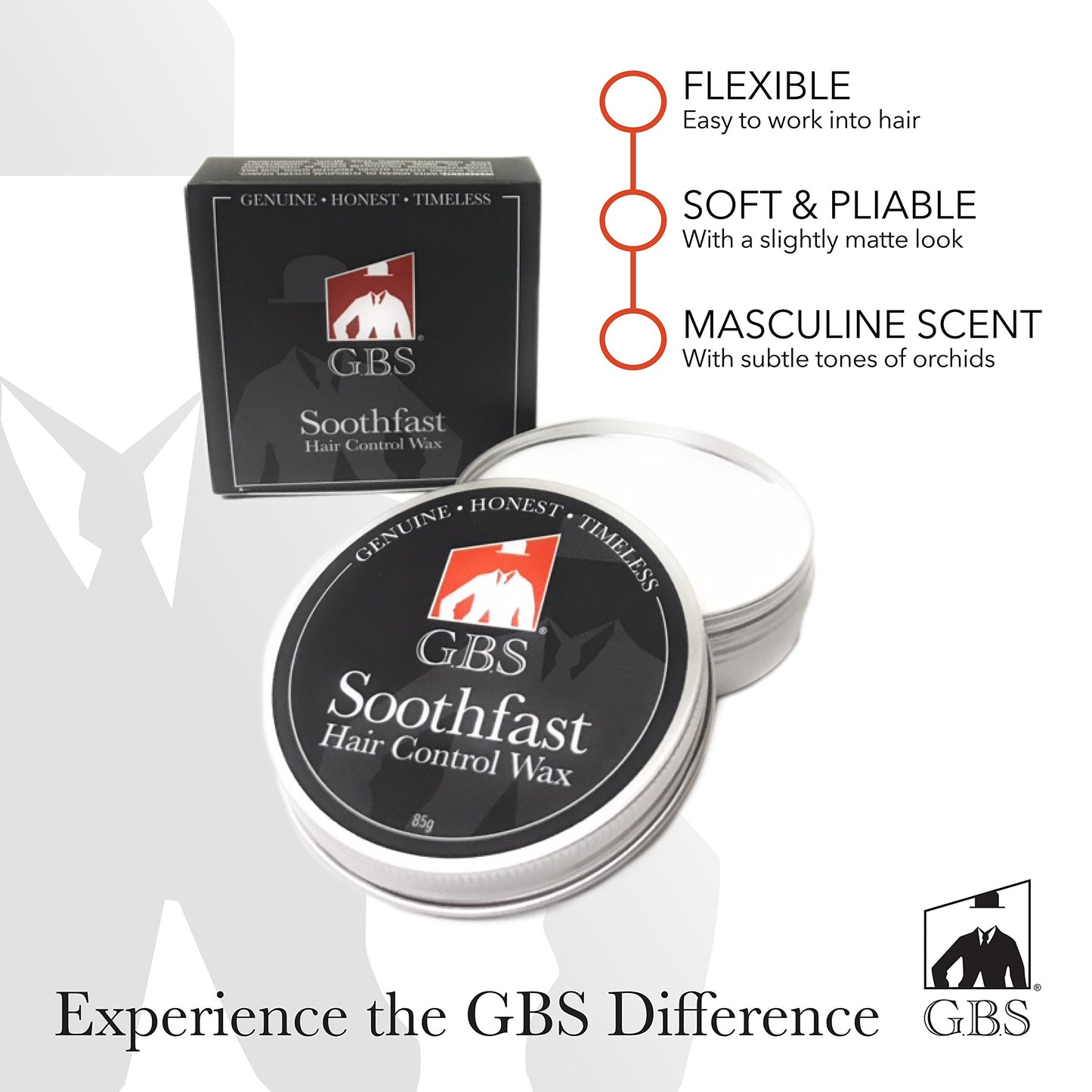 GENTS Mustache Wax Kit - Extra Strong Hold, Classic Mustache Wax with Folding Comb & Pocket Mustache Comb - Styling & Grooming Set for Men Beauty and Personal Care G.B.S