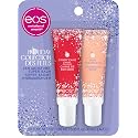 eos Holiday 24H Moisture Super Balm Gift Set, Pink Champagne & Candy Cane Swirl, Limited Edition, Stocking Stuffers, Holiday Lip Mask, 0.35 fl oz Beauty & Personal Care eos