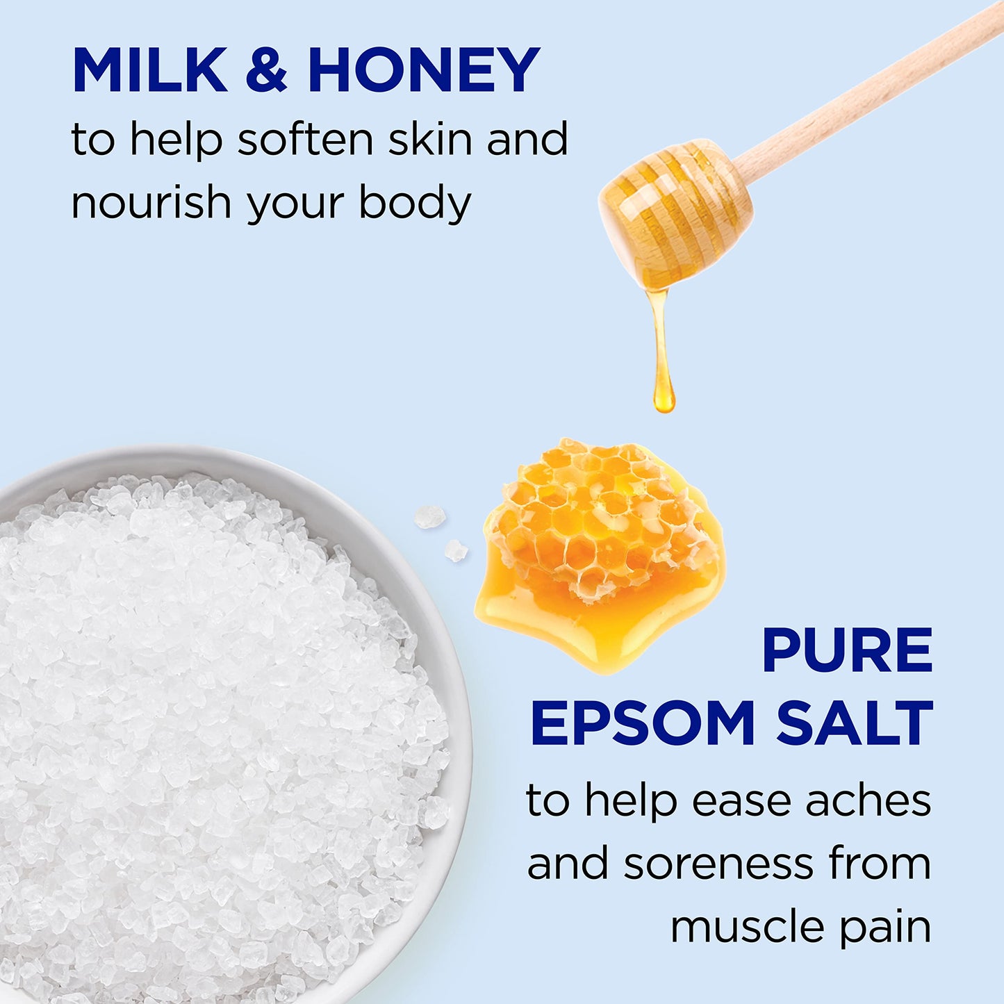 Dr. Teal's Epsom Salt Soaking Solution, Soften & Nourish with Milk and Honey, 48 Oz Beauty and Personal Care Dr Teal's
